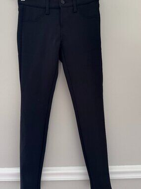 JBRAND Black Ponte Knit Skinny Pants Size 25
